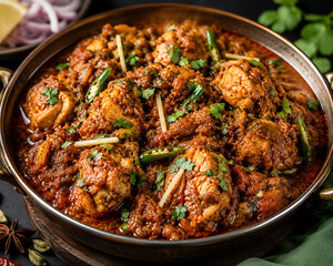 Fototapeta premium Chicken Bhuna Masala Yum