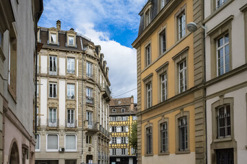 Obraz premium Strasbourg in France, old houses in the historic center 