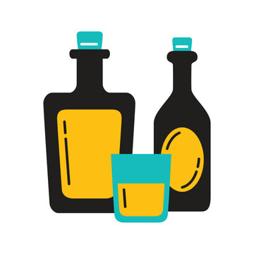 Alcoholism icon design
