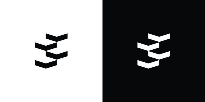 Logo design combining the letter S with a unique, modern ladder symbol.