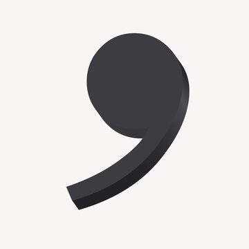 Modern calligraphy apostrophe font illustration