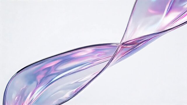 Abstract flowing ribbon design