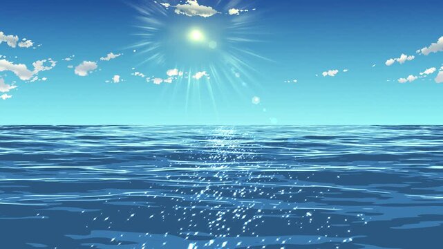 Blue sky and sea