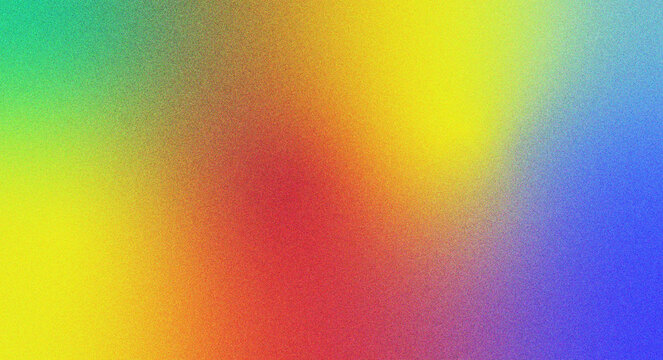Vibrant rainbow gradient with subtle grain texture abstract background, color