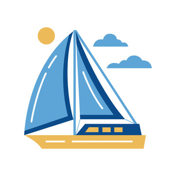 Sailboat icon design