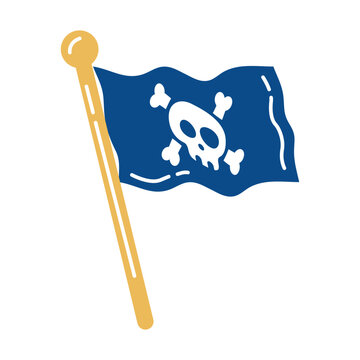 Pirate flag icon design