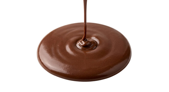 Melted milk chocolate splas