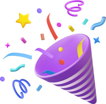 3D Party popper