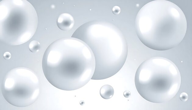Microscopic view of soap bubbles in liquid.