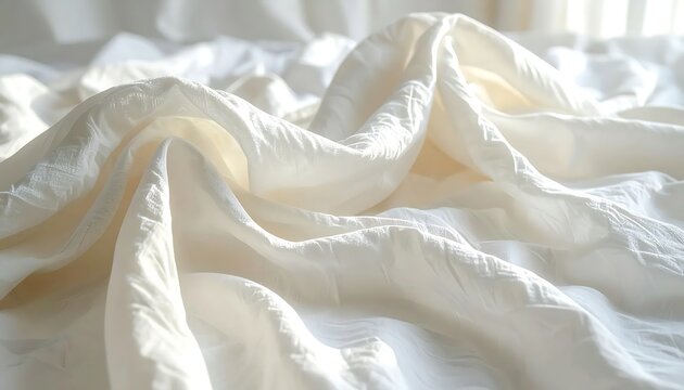 Close-up view of white lace fabric texture pattern.