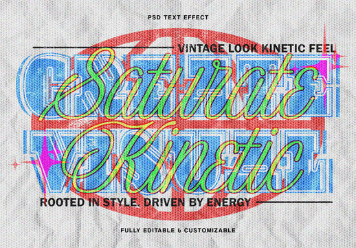 CMYK Misprint Text Effect