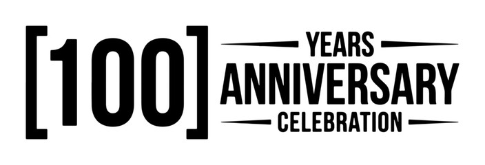 Obraz premium 100 Years Anniversary Celebration Vector Graphic, Centennial Milestone Event Design, Corporate Milestone Recognition