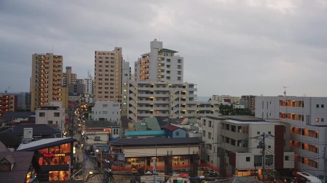 Fujisawa City and Enoshima Station, Neighborhoods along Shonan Coast in Japan