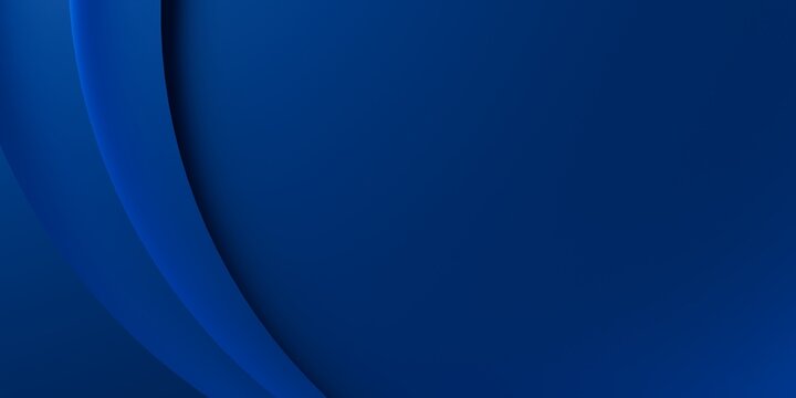 Royal blue abstract background featuring elegant dark curved shapes with subtle glowing edge lines for premium corporate designs.