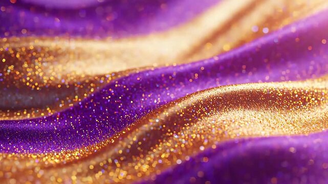 Purple and gold fabric texture