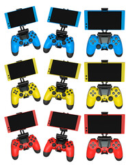 Mobile Game Controllers that come equipped with advanced screens for use © Vasyl Onyskiv