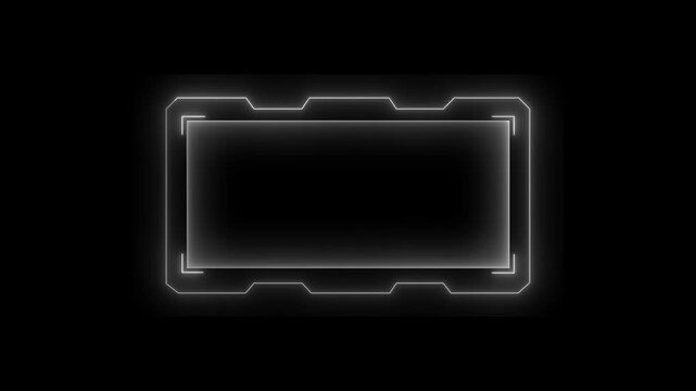 Technical hud frame element for digital interface display systems. Structured screen layout designed for data panels. Futuristic interface frame built for modern technology presentation.