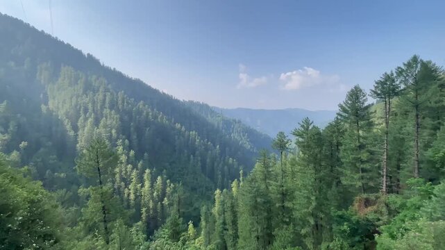Beautiful mountains landscape under a blue sky with clouds sunrise scenery, Beautiful mountain view with snow of Sonamarg, Jammu and Kashmir state, Beautiful Neelum Valley, Kashmir - Pakistan