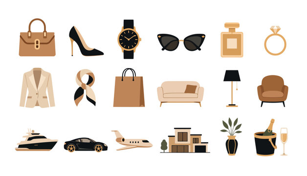 Luxury fashion and lifestyle items.