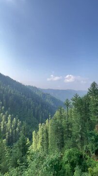 Beautiful mountains landscape under a blue sky with clouds sunrise scenery, Beautiful mountain view with snow of Sonamarg, Jammu and Kashmir state, Beautiful Neelum Valley, Kashmir - Pakistan