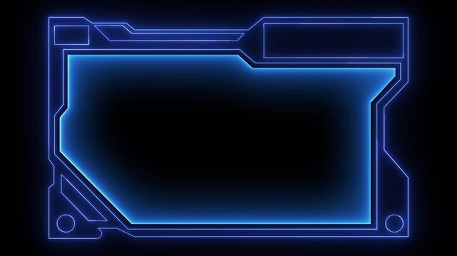 Callout hud frame element for digital interface labeling. Structured screen layout designed for data annotation display. Futuristic interface frame built for information highlighting systems.