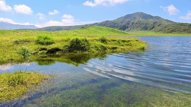 夏の草千里ヶ浜　阿蘇
