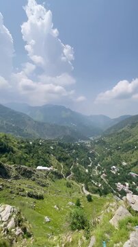 Standing on Mountain Cliff in Abbottabad KPK Pakistan | Scenic Valley View