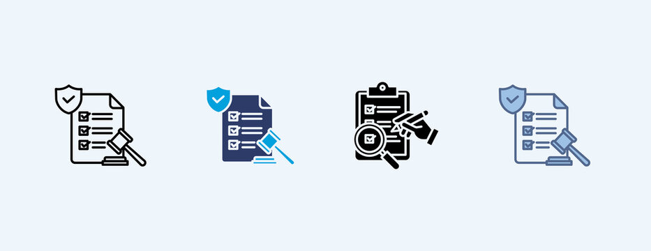 Comply Multiple Icon Illustration Vector
