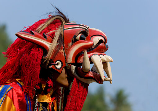 Borobudur festival masks, Java island, Indonesia