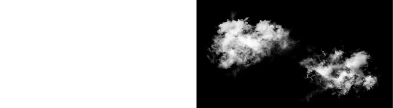 PNG of Fluffy white cumulus clouds with soft texture and natural lighting captured in high resolution isolated on transparent background