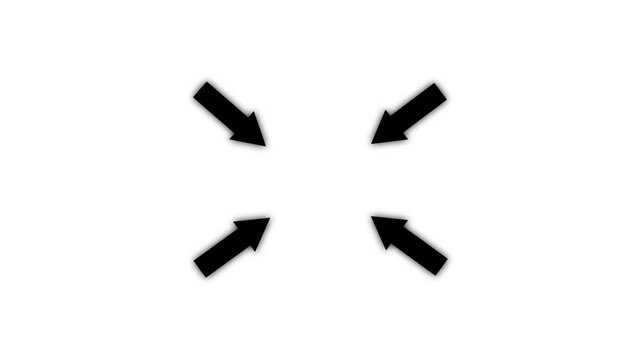Animated Center Pointer Arrow for Video Frame Target Indicator Overlay 4K
