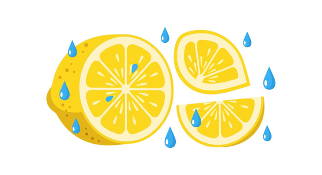 Fresh Lemon Slices Water.