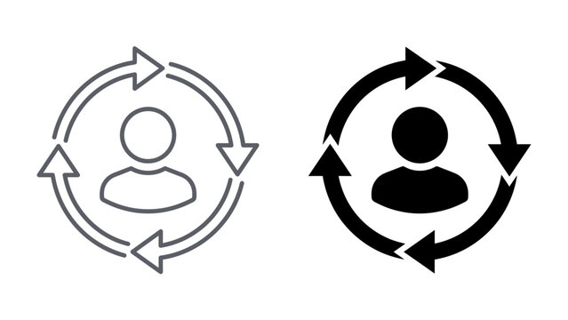 Customer Journey and Feedback Loop Icons
