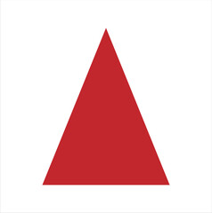 Fototapeta premium Red Geometric Triangle Shape for Design and Graphics