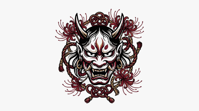 Intricate black and white tiger head illustration.