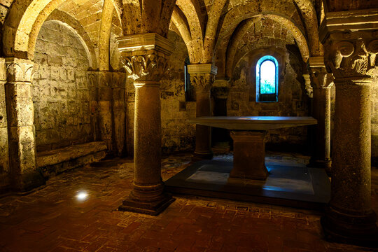 Acquapendente, cripta della cattedrale del Santo Sepolcro