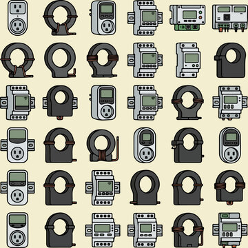 Vintage Game Console Controllers.