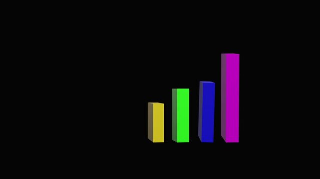 3D Yellow Rectangular Block Rotation Animation on Black Background | Minimal Motion Graphics 4K