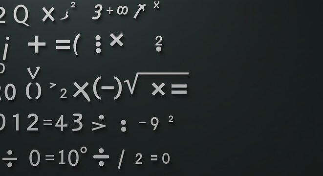 抽象的な数学記号背景