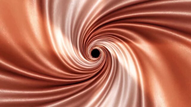 Abstract copper metal texture with a swirling vortex pattern