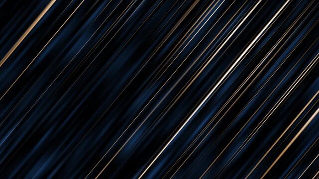 Abstract Blue Metallic Lines Texture Seamless Striped Pattern Background with Glowing Light
