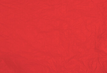 Fototapeta premium Plastikfolie rot als zerknitterte Hintergrund Textur