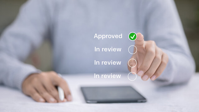 Digital Approval Process with Approved Status Business Workflow Quality Assurance Online Verification Review Checklist and Compliance Management
