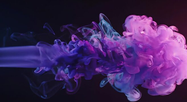 Seamless abstract looping background featuring color smoke flow with smooth continuous motion, static camera, ideal for presentations, digital media, broadcasts, and motion graphics.
