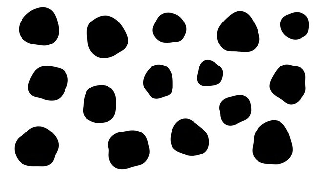 Black hexagon pattern on white background, shape