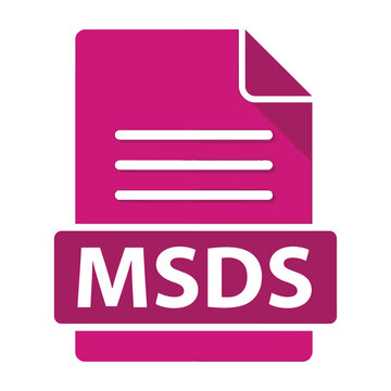 MSDS document pink icon symbol