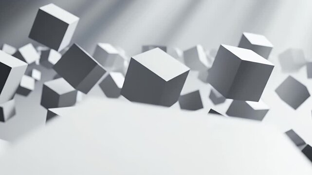 Monochromatic Cubes Floating in Light Rays