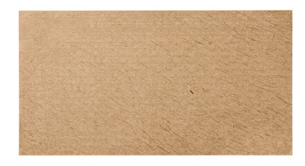 Fototapeta premium Blank horizontal kraft paper card with fibrous texture