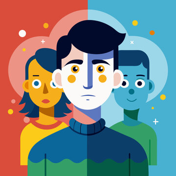 Illustrating Dissociative Identity Disorder with Multiple Personalities