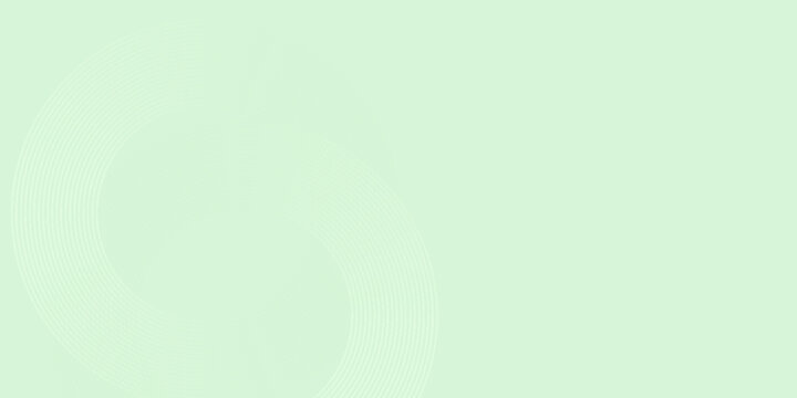Minimalist soft Abstract Background in Gradient green and white Tones with Circles. Circle effect style geometric, abstract background.